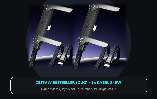 Pakiet Bestseller 2x Kable 240W